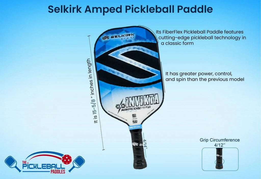 Selkirk Amped Pickleball Paddle Infographic