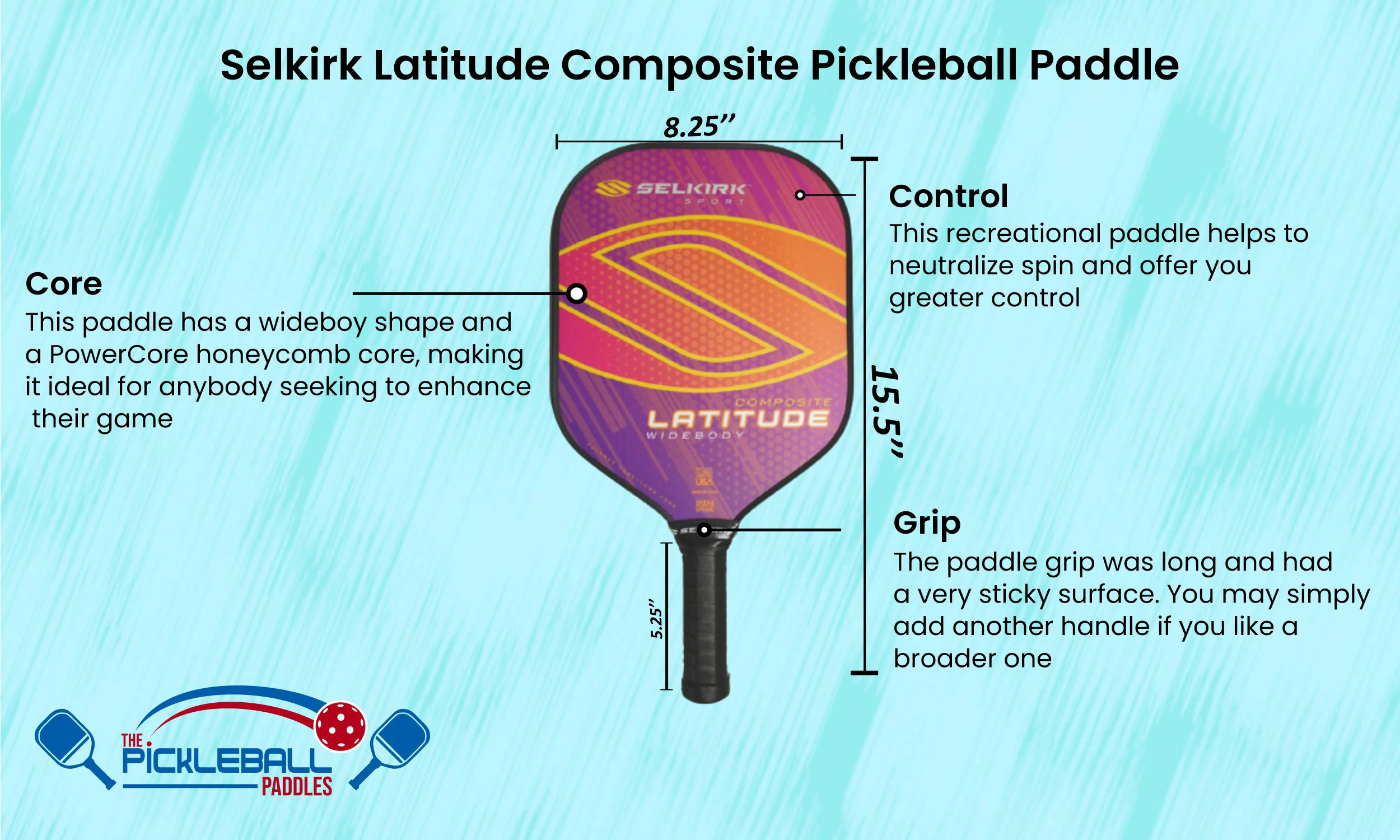 Selkirk Latitude Composite Pickleball Paddle